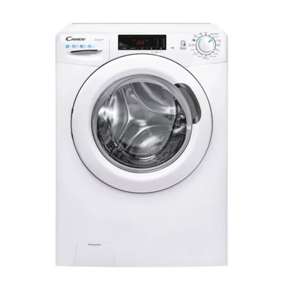 CANDYLavatrice a carica frontale Smart Libera installazione, 9 kg, 1200 RPM, Classe B, Bianco, 16 programmi, Contenuti extra e controllo di prossimità (NFC), L x P x A (cm) 60x52x85