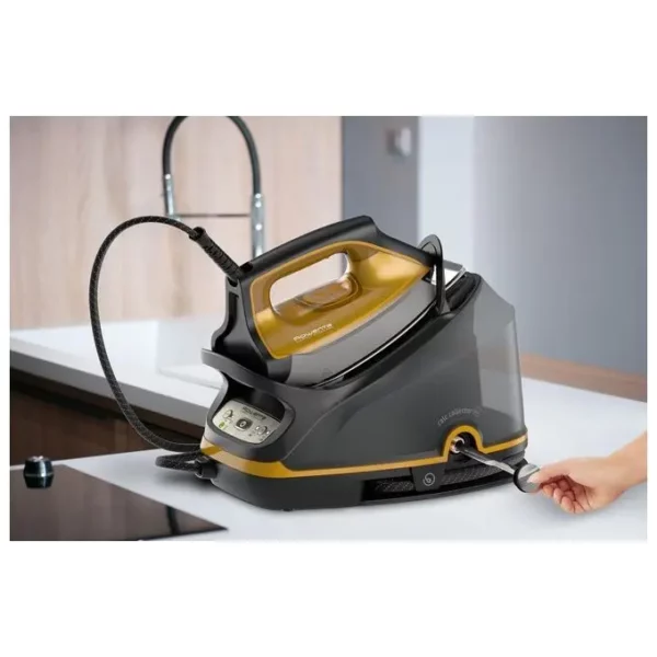 ROWENTA  DG7644 Compact Steam PRO Ferro da Stiro a Caldaia Capacita' 1,1 Litri 2200 W 100 g/min Nero/Oro - immagine 4